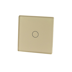 Mały szklany panel dotykowy pojedynczy złoty - 1-sekcyjny - TM530G - TOUCHME