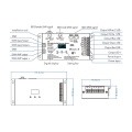 Odbiornik LED DMX512 - 5 kanałowy - 12-24V DC 5x6A - OLED - Dekoder/Master DMX - D5 - Rysunek techniczny
