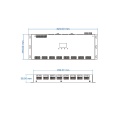 Sterownik LED DMX512 - 24 kanałowy - 12-24V DC 24x5A - OLED - Dekoder/Master DMX - D24A - Rysunek techniczny