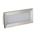 Oprawa ścienna do zabudowy LED 3,5W 2700K - MUR LED INOX C 04