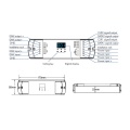 Odbiornik LED SPI (DMX512) - RGB - do taśm cyfrowych LED - 8A 5-24V DC - DS-L - Schemat instalacji
