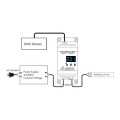 Odbiornik LED SPI (DMX512) - RGB - do taśm cyfrowych LED - 8A 5-24V DC - na szynę DIN - DS(W) - Schemat podłączenia