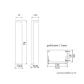 Lampa ogrodowa stojąca LED 10W 4000K 78cm - KARO KR-780 - rysunek techniczny