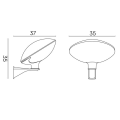 Lampa elewacyjna 1x E27 - TAO K - rysunek techniczny