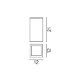 Lampa sufitowa 1x E27 - ADELA 8003 AL - rysunek techniczny