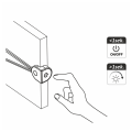 Włącznik dotykowy z ściemniaczem do LED - 12/24V DC 3A - boczny