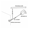 Włącznik dotykowy z ściemniaczem do LED - 12/24V DC 3A - boczny