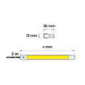 Profil LED do szuflad POLARUS - 414mm - 4W 244lm 12V - rysunek techniczny