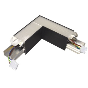 Łącznik kątowy 90° do oprawy liniowej LED Cabail - Czarny