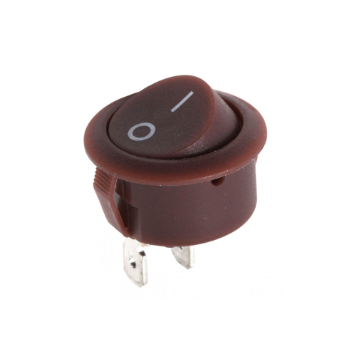 Wyłącznik kołyskowy 10A 250V AC - brązowy