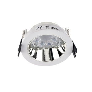 Sufitowa oprawa wpustowa VT-872-WC - ruchoma - biały-chrom