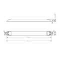 Zasilacz napięciowy ultrapłaski POS 24V 100W 4.17A FTPC100V24-DA DALI - rysunek techniczny
