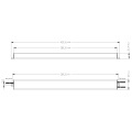 Zasilacz napięciowy hermetyczny ultrapłaski POS 12V 100W 8.33A FTPC100V12-DA -WP DALI - rysunek techniczny