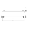 Zasilacz napięciowy ultrapłaski POS 12V 132W 11A FTPC150V12-DA DALI - rysunek techniczny