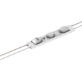Moduł LED 3 diody Phillips Lumileds - IP67 12V 1.32W - Biała Zimna - Soczewka