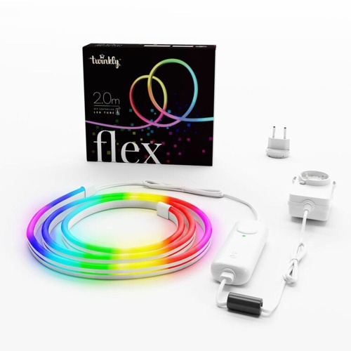 Wąż neon flex LED Twinkly - 192 LED RGB 2mb - TWFL200STW-WEU - zestaw