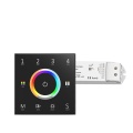 Sterownik LED Skydance - RGB+CCT - 4 strefowy - Panel naścienny 230V + odbiorniki - czarny zestaw z jednym odbiornikiem