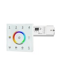 Sterownik LED Skydance - RGB/RGB+W - 4 strefowy - Panel naścienny 230V + odbiorniki - biały zestaw z jednym odbiornikiem