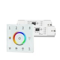 Sterownik LED Skydance - RGB/RGB+W - 4 strefowy - Panel naścienny 230V + odbiorniki - biały zestaw z dwoma odbiornikami