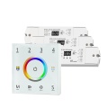 Sterownik LED Skydance - RGB/RGB+W - 4 strefowy - Panel naścienny 230V + odbiorniki - biały zestaw z trzema odbiornikami