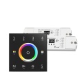 Sterownik LED Skydance - RGB/RGB+W - 4 strefowy - Panel naścienny 230V + odbiorniki - czarny zestaw z dwoma odbiornikami