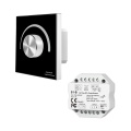 Ściemniacz do żarówek 230VAC Skydance - 1 strefowy - Panel naścienny 230V + odbiornik - czarny zestaw