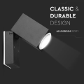 Lampa elewacyjna 1x GU10 - czarna - VT-7611