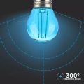 Żarówka LED dekoracyjna E27 G45 Filament 2W niebieska 60lm 300° - VT-2132-B