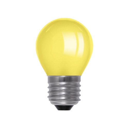 Żarówka LED dekoracyjna E27 G45 1W żółta 70lm - POL-G45 E27 1W Y