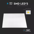 Panel sufitowy LED 60x60cm 40W 3200lm - 80lm/W (nawierzchniowo-wpustowy) - CCT - VT-6240