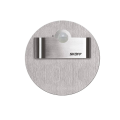 Oprawa schodowa LED z czujnikiem ruchu - SHORT RUEDA - Szlif - 10V / 230V - IP20 - Skoff