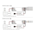 Odbiornik LED DALI - Mono - 12-24V DC 4x5A - DA4-M - Schemat podłączenia