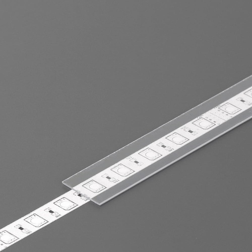 Klosz wsuwany "B" transparentny do profili aluminiowych LED