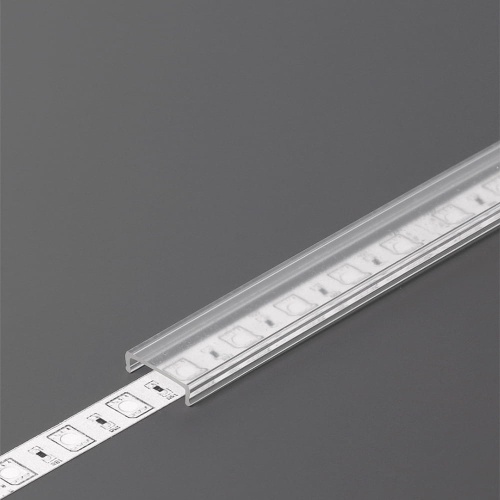 Klosz zatrzaskowy "C" transparentny do profili aluminiowych LED