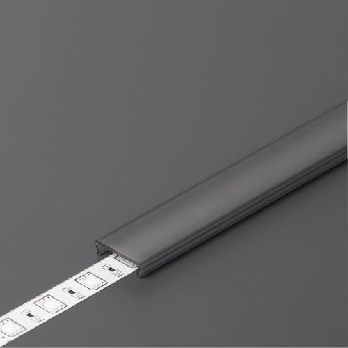 Klosz zatrzaskowy "C" czarny do profili aluminiowych LED