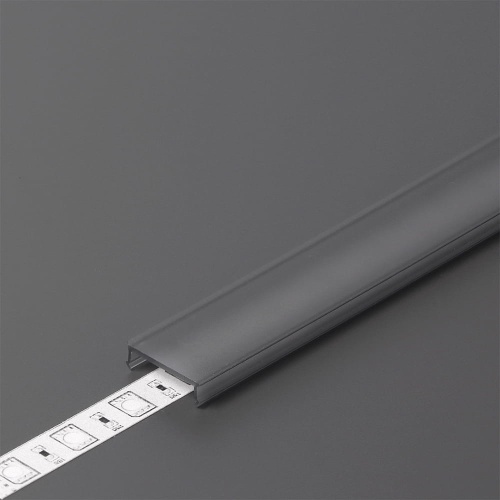 Klosz zatrzaskowy "C3" czarny do profili aluminiowych LED