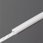 Klosz zatrzaskowy "C4" mleczny do profili aluminiowych LED - 2mb