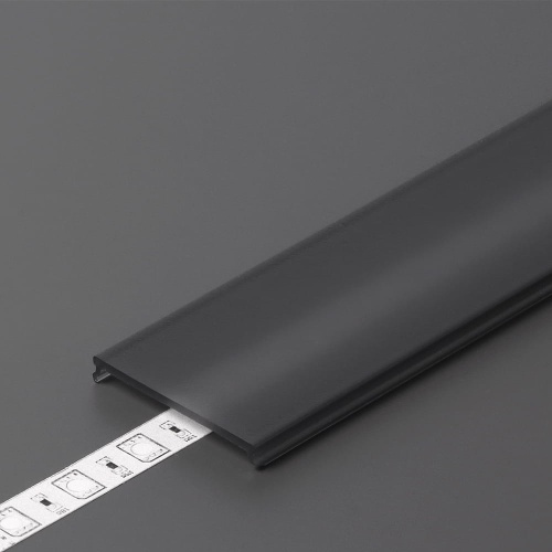Klosz zatrzaskowy "C9" czarny do profili aluminiowych LED