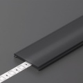 Klosz zatrzaskowy "C9" czarny do profili aluminiowych LED
