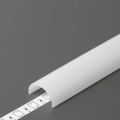 Klosz zatrzaskowy "D" mleczny do profili aluminiowych LED
