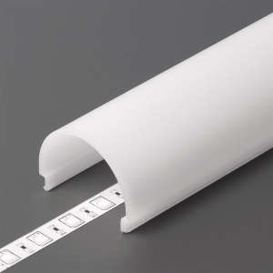 Klosz zatrzaskowy "D9"  mleczny do profili aluminiowych LED - 4mb    