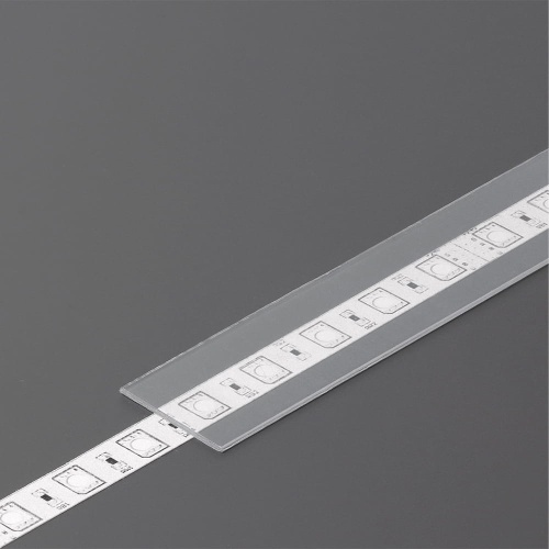 Klosz wsuwany "E" transparentny do profili aluminiowych LED