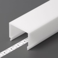 Klosz zatrzaskowy "E9" mleczny do profili aluminiowych LED