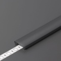 Klosz zatrzaskowy "F" czarny do profili aluminiowych LED