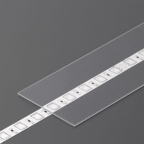 Klosz wsuwany "G" transparentny do profili aluminiowych LED