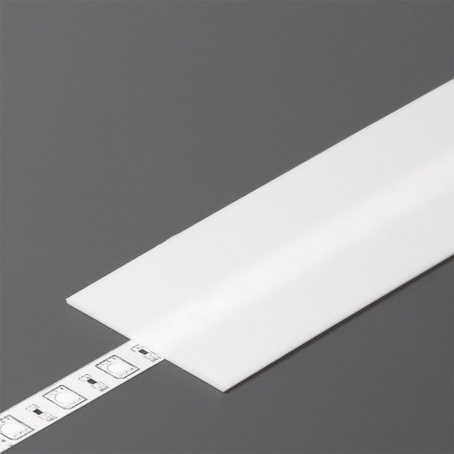 Klosz wsuwany "H" mleczny do profili aluminiowych LED