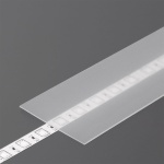 Klosz wsuwany "H" szron do profili aluminiowych LED - 1mb 