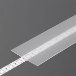 Klosz wsuwany "H" szron do profili aluminiowych LED - 2mb  