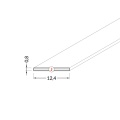 Klosz wsuwany "J" szron do profili aluminiowych LED - wymiary