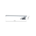 Lampa oprawa łazienkowa - kinkiet LED SHINE 11W 4000K 770lm - ML031- wymiary